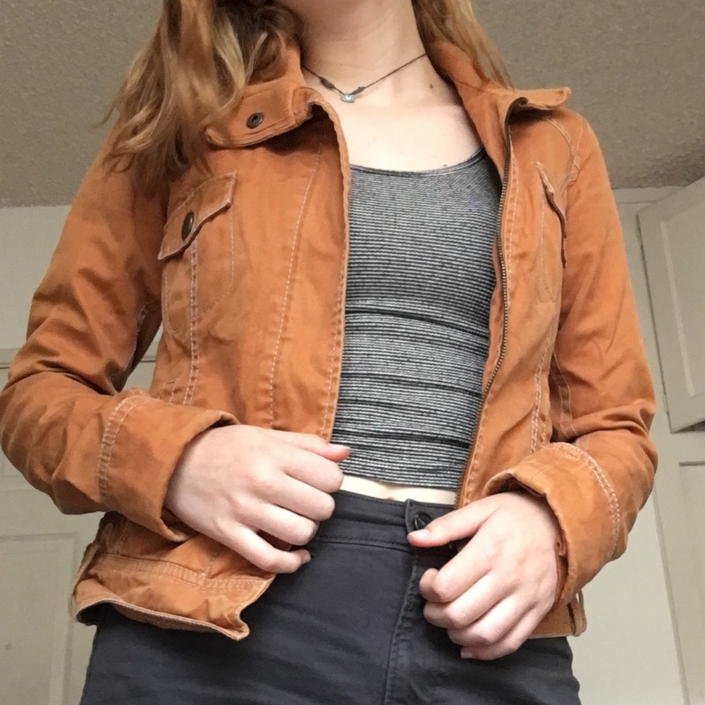 Bershka tan structured jacket
